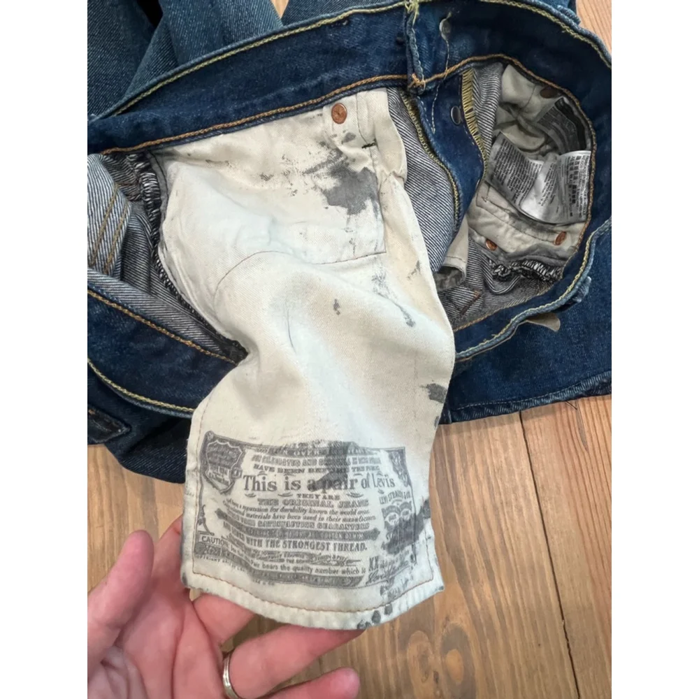 Men's Levi's 501‎ Jeans Size 30 Blue Denim, Inseam 27, 11 rise